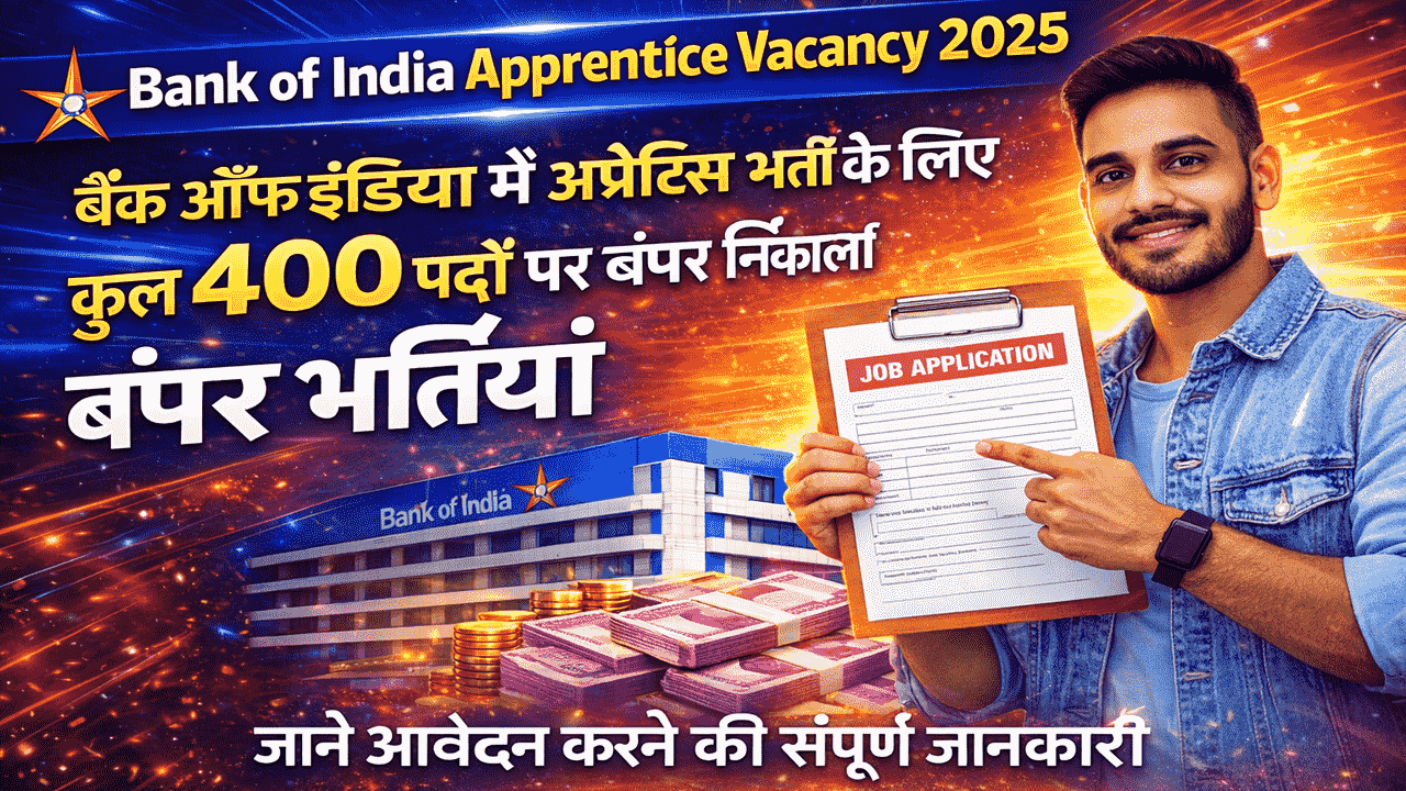 Bank of India Apprentice Vacancy 2025