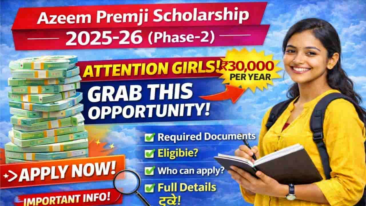 Azim Premji Scholarship 2025-26