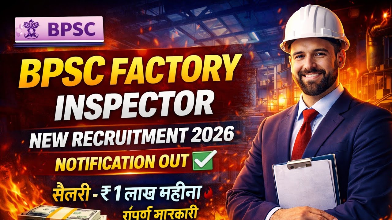 BPSC Factory Inspector Recruitment 2026
