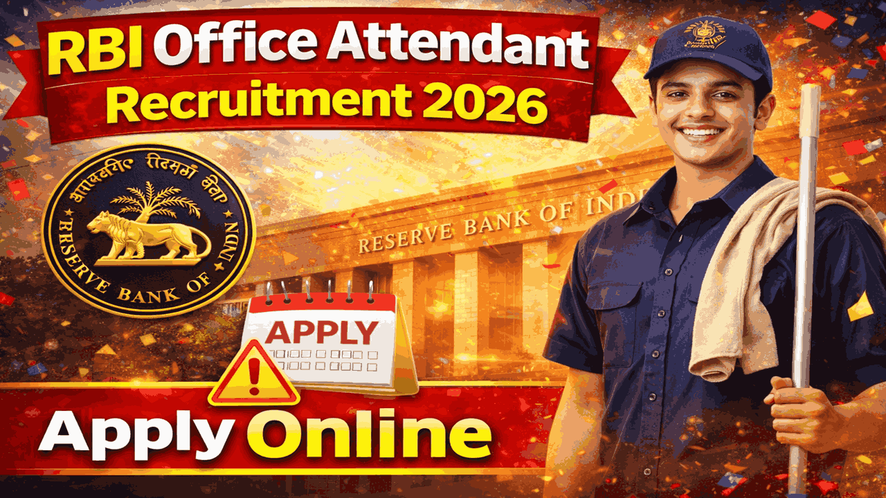 RBI Office Attendant Recruitment 2026