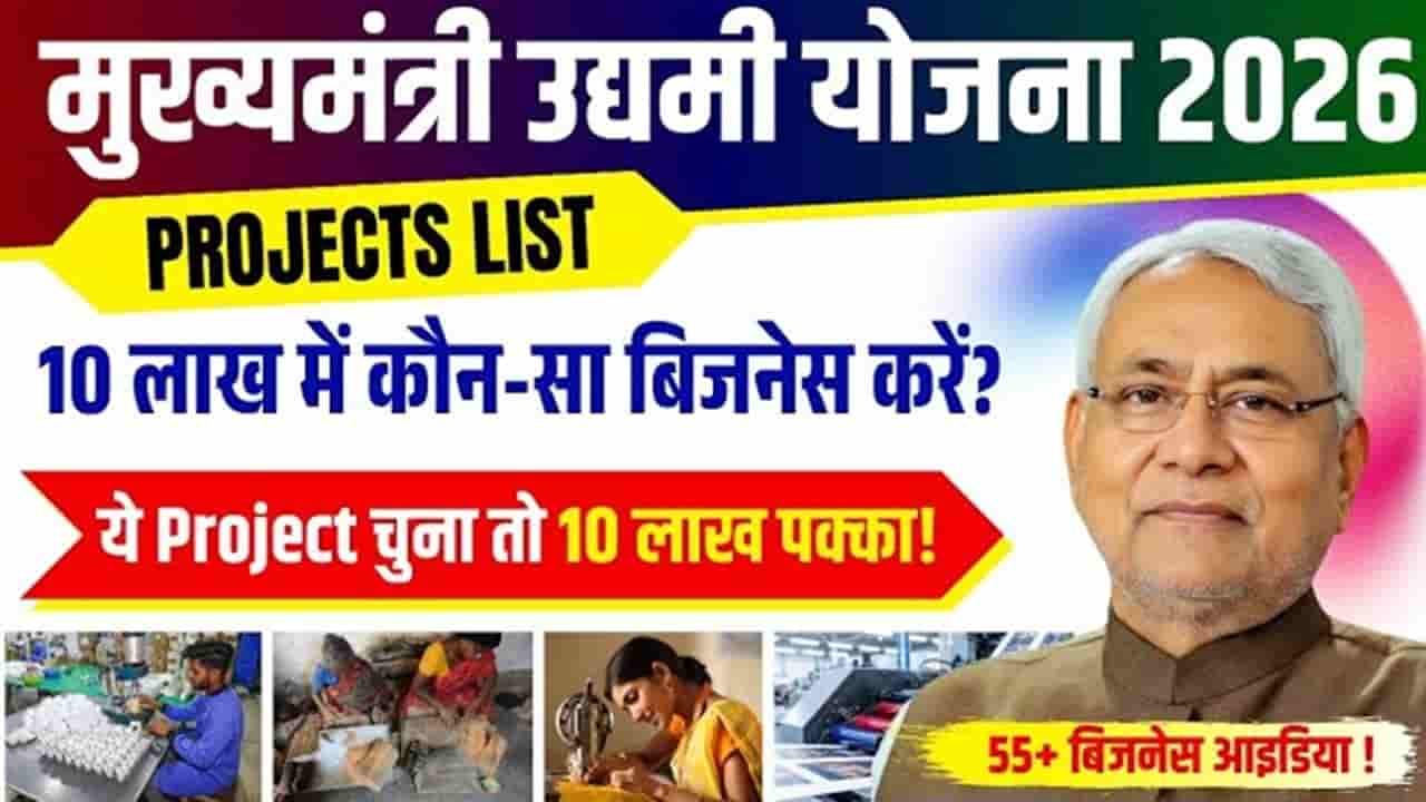 Bihar Udyami Yojana Project List 2025-26 PDF Download