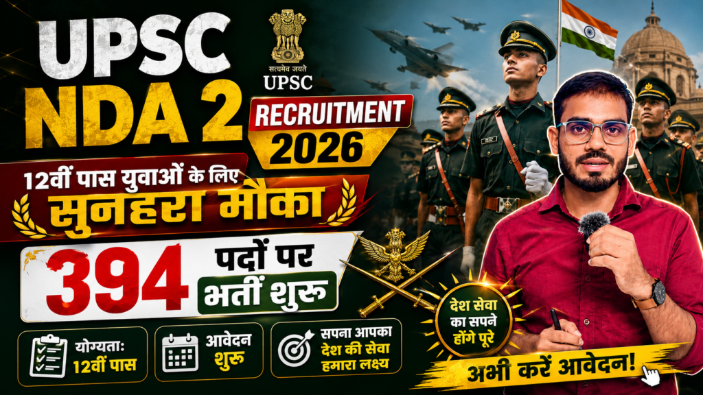 UPSC NDA 2 Recruitment 2026