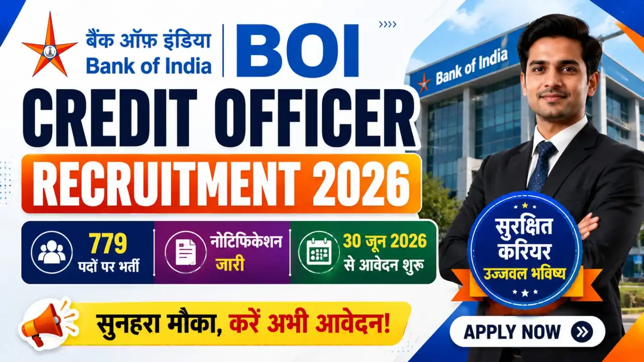 Bank of India Credit Officer Recruitment 2026