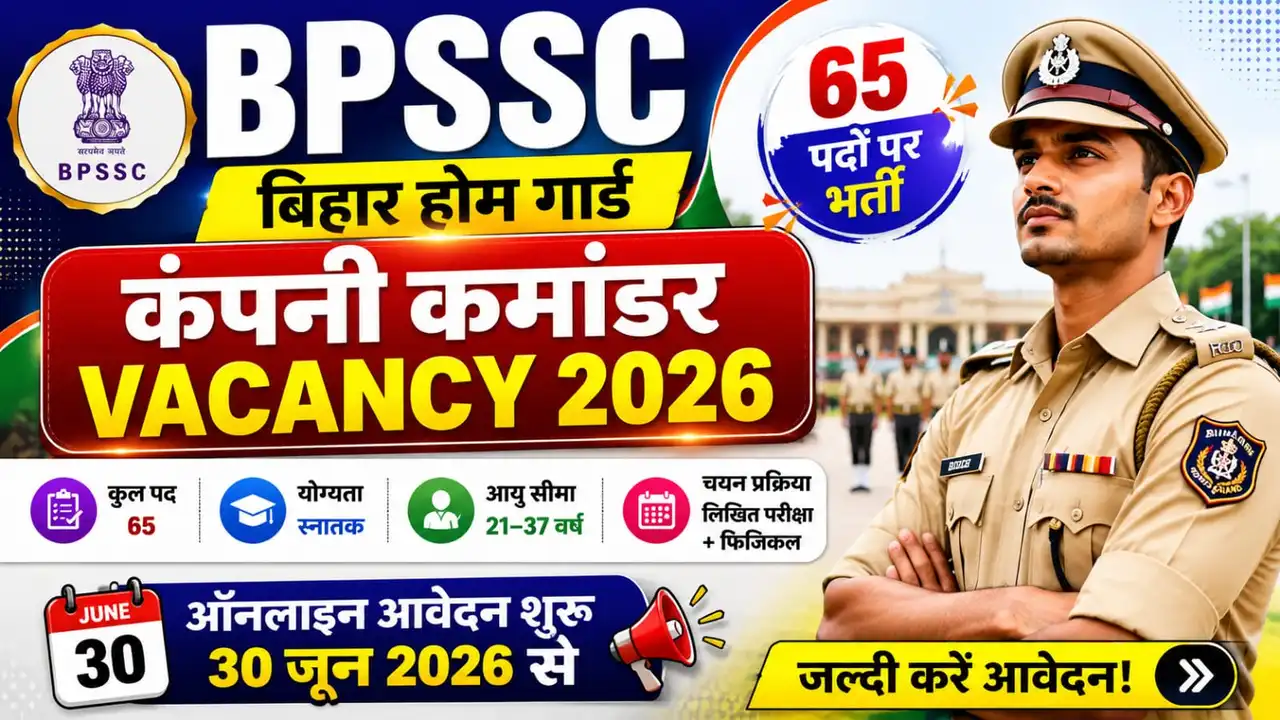 Bihar Home Guard Company Commander Recruitment 2026
