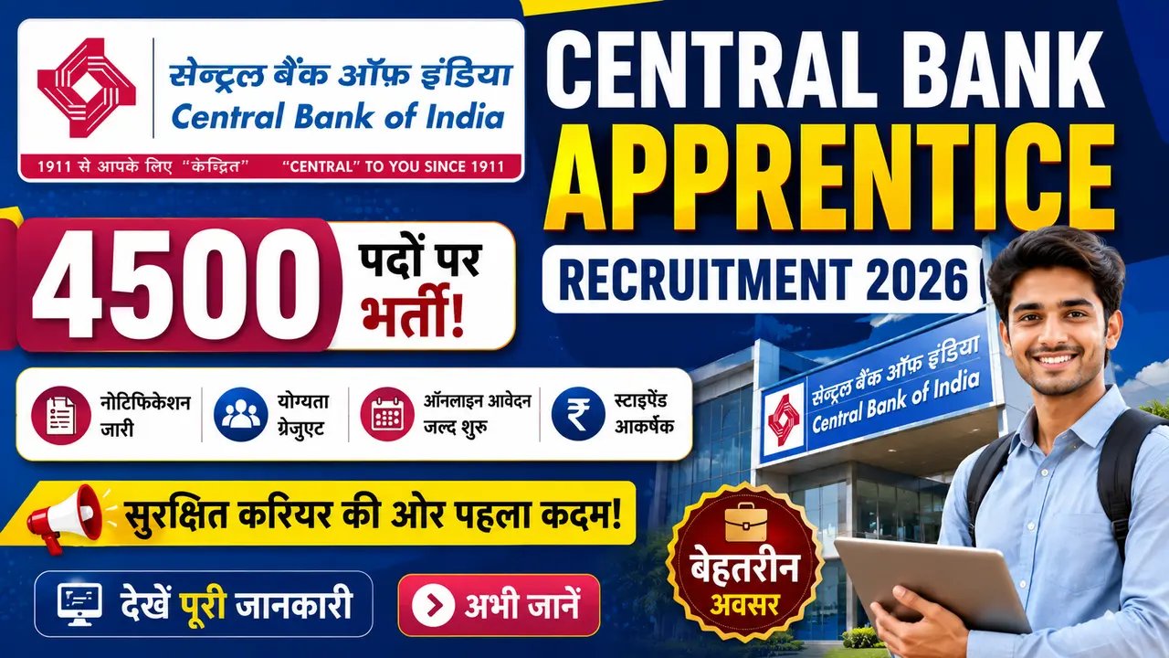 Central Bank Apprentice Recruitment 2026