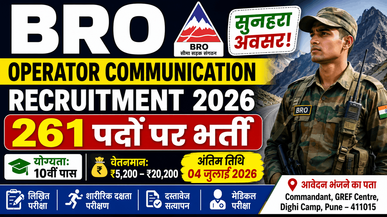BRO Recruitment 2026