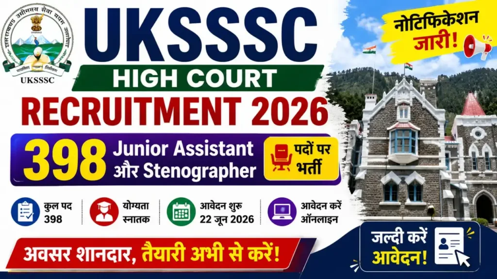 UKSSSC High Court Recruitment 2026