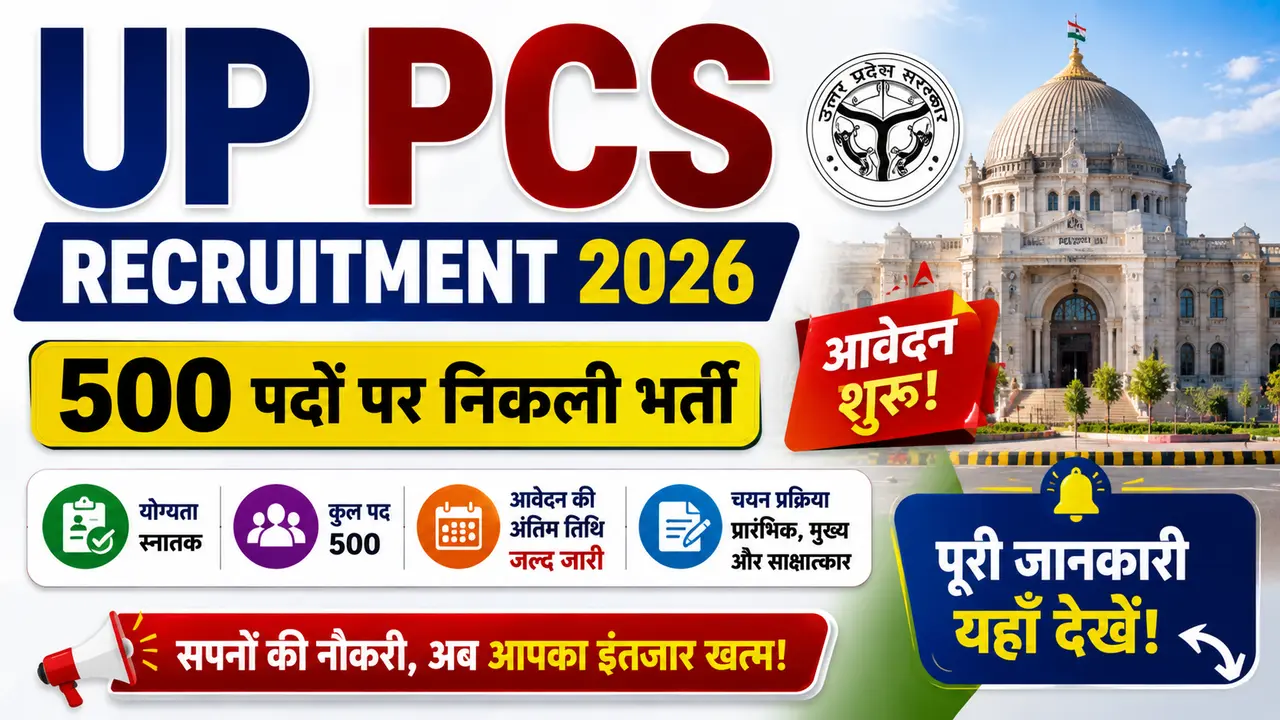 UP PCS Recruitment 2026