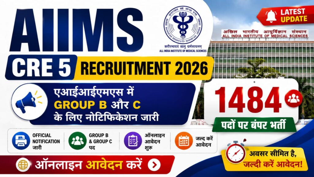AIIMS CRE 5 Recruitment 2026