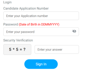 official website login page
