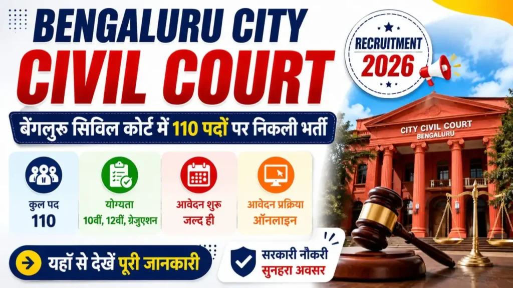 Bengaluru City Civil Court Recruitment 2026