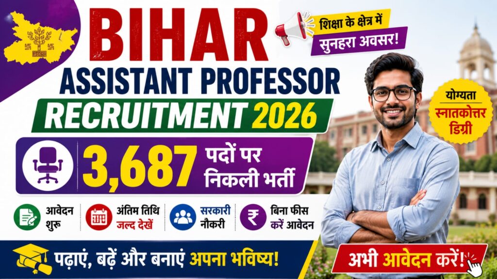 Bihar Assistant Professor Recruitment 2026