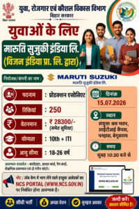 Maruti Suzuki Recruitment 2026 Official Notification