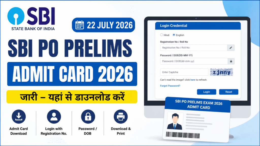 SBI PO Prelims Admit Card 2026