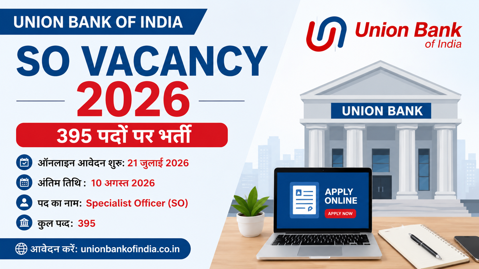 Union Bank SO Vacancy 2026