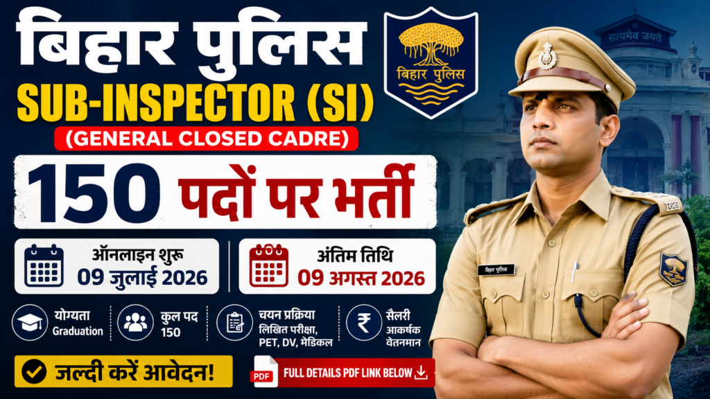 Bihar Police SI Recruitment 2026
