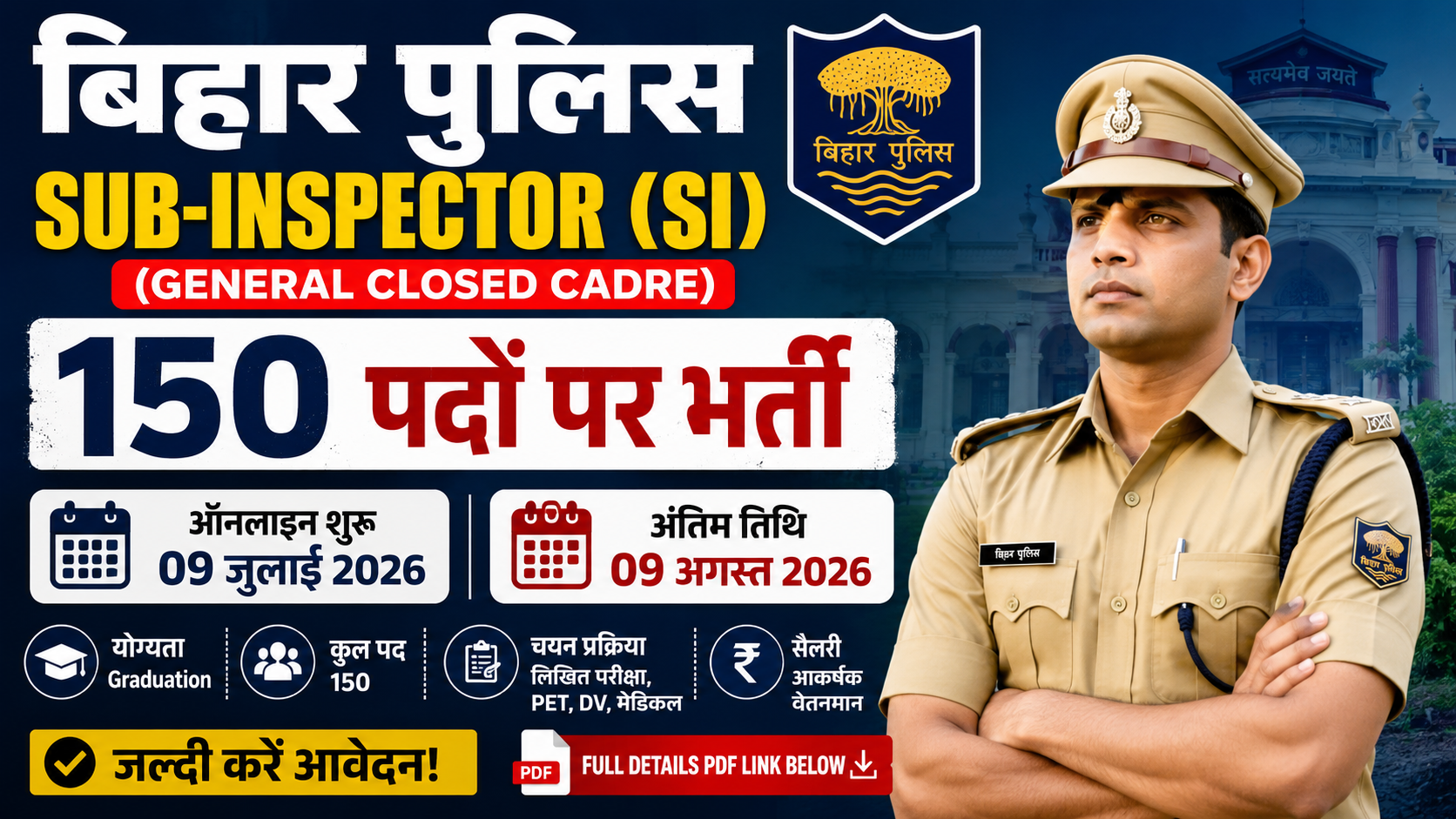 Bihar Police SI Recruitment 2026