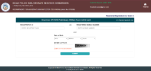 BPSSC ASI Admit Card 2026 Download
