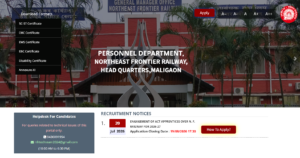 NFR Apprentice Recruitment 2026 Registration Page