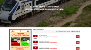 RRB JE Vacancy 2026 Official Website