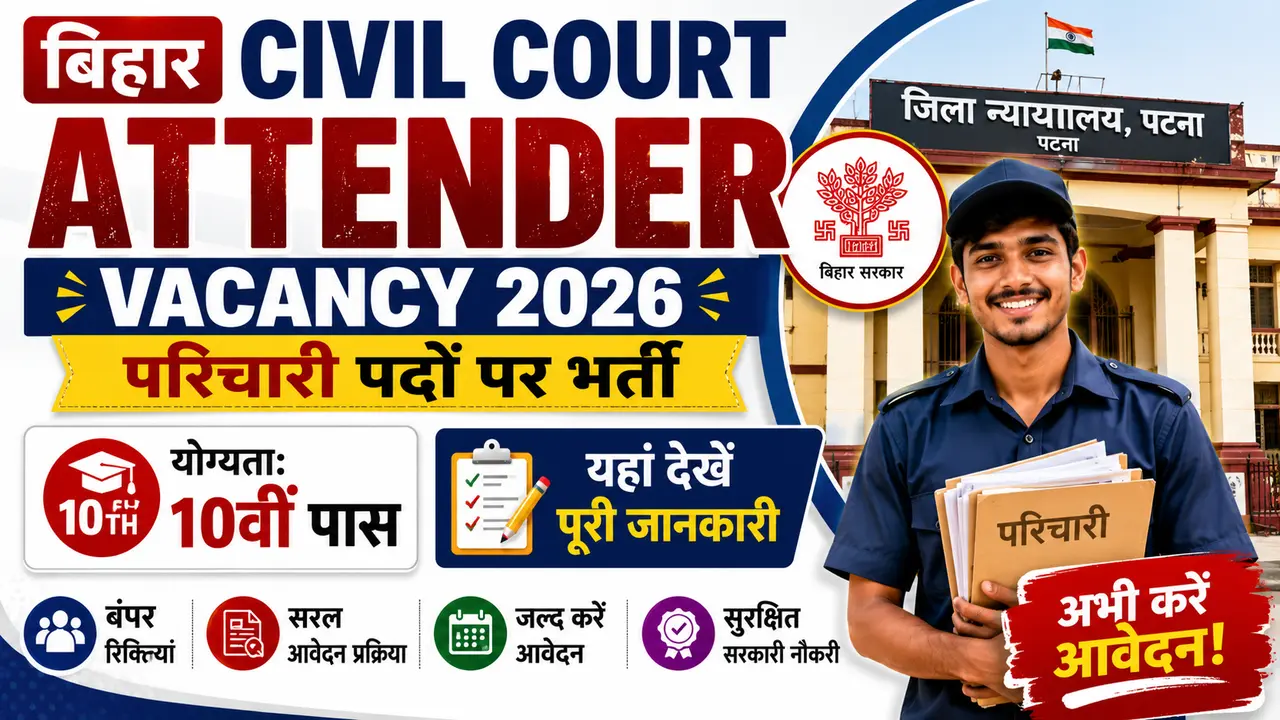 Bihar Civil Court Attender Vacancy 2026