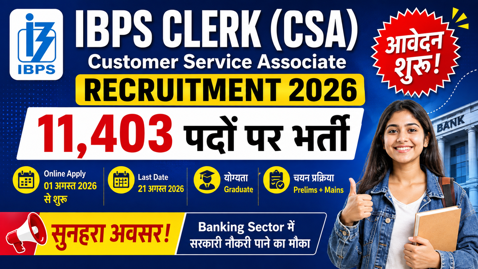 IBPS Clerk Recruitment 2026
