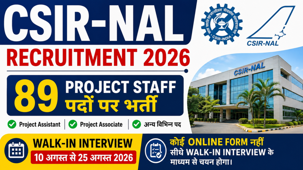 CSIR-NAL Recruitment 2026
