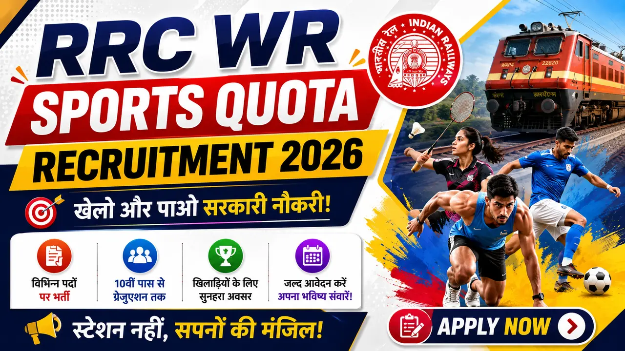 RRC WR Sports Quota Recruitment 2026