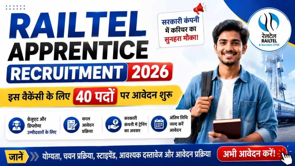 RailTel Apprentice Recruitment 2026