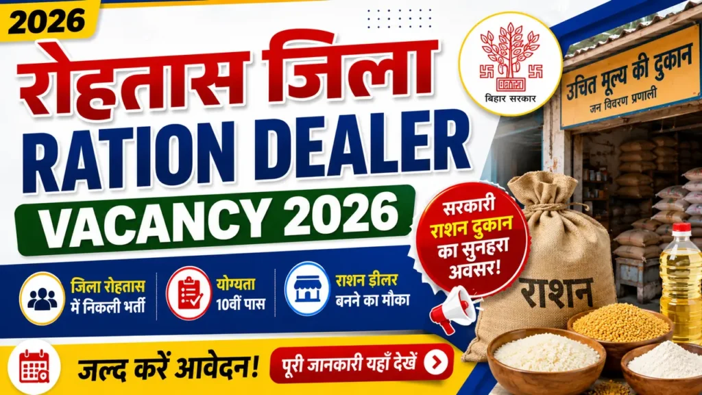 Rohtas Jila Ration Dealer Vacancy 2026