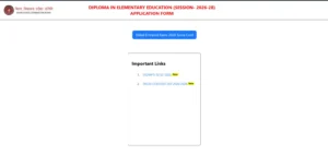 Bihar DELED Counselling 2026