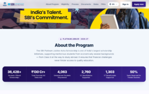 SBI Asha Scholarship 2026-27