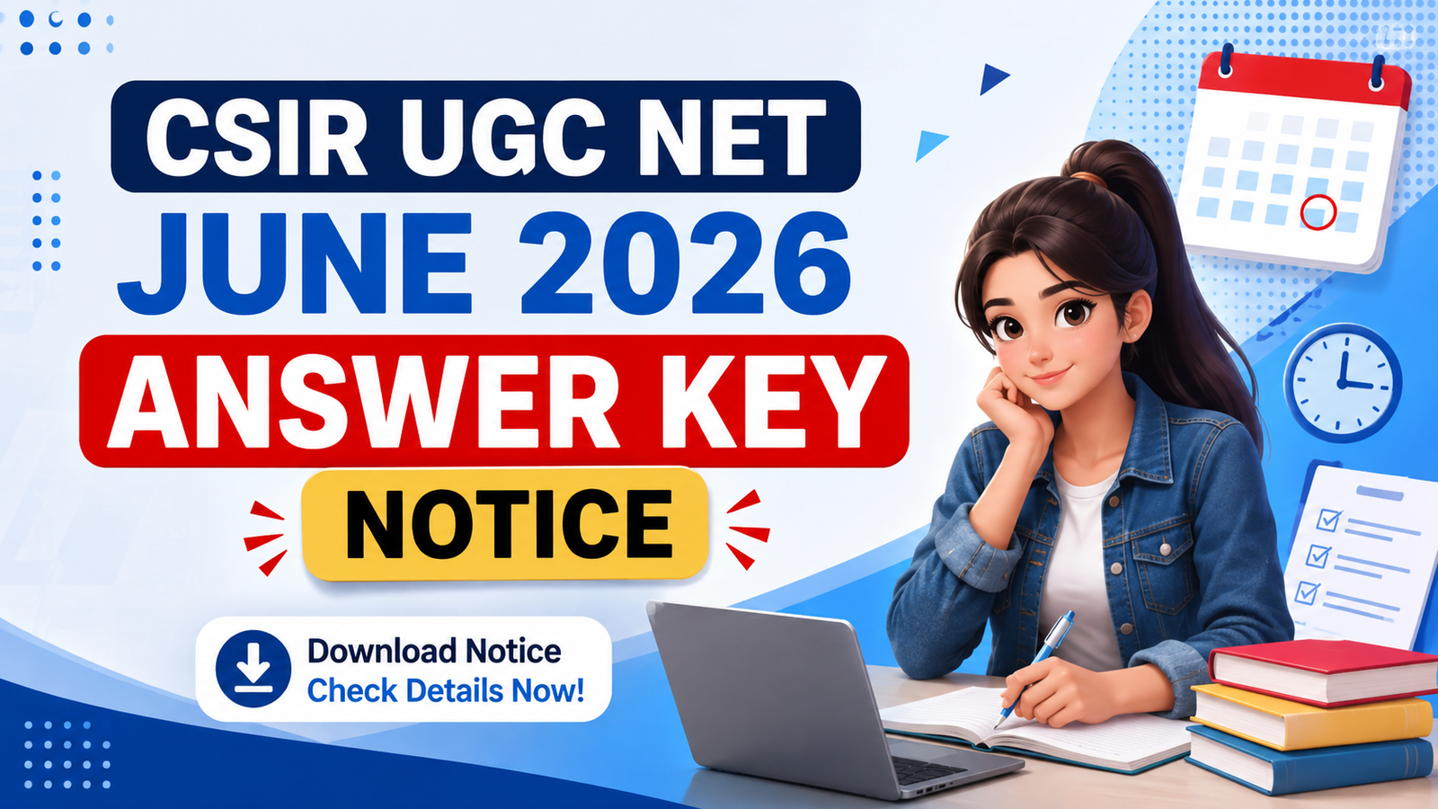 CSIR UGC NET June Answer Key 2026