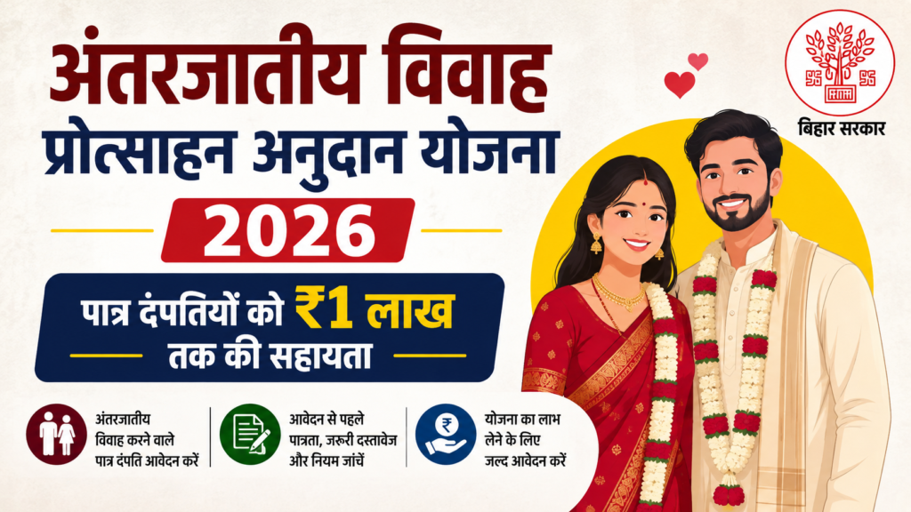 Antarjatiye Vivah Protsahan Anudan Yojana 2026