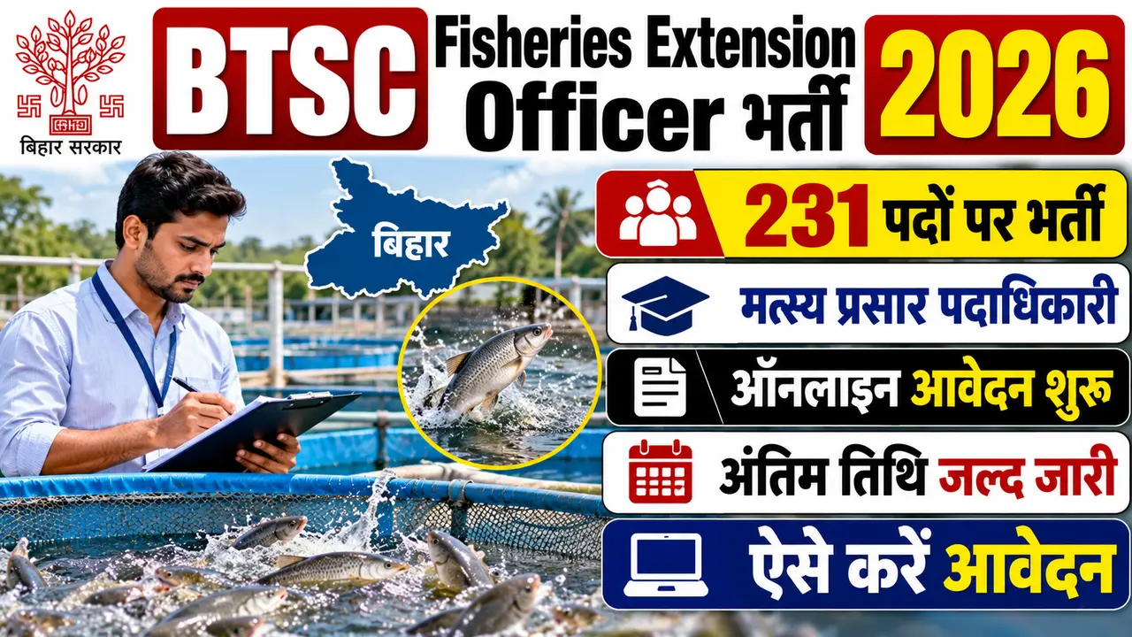 BTSC Fisheries Extension Officer Recruitment 2026