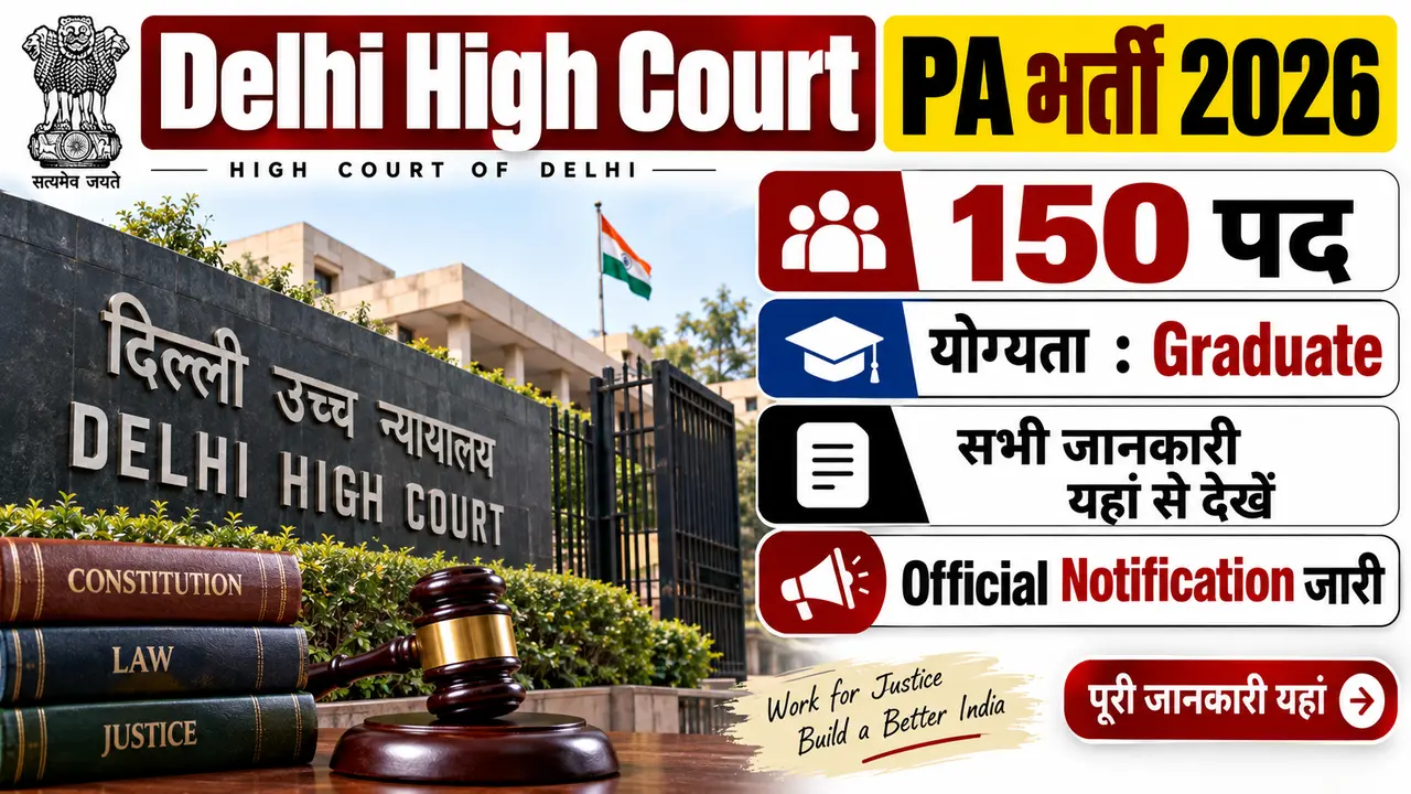 Delhi High Court PA Recruitment 2026