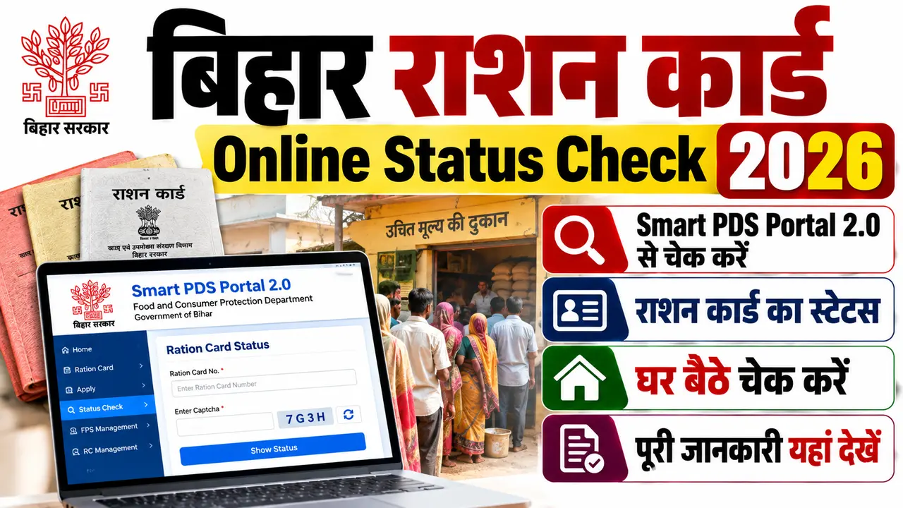 Bihar Ration Card Online Status Check 2026