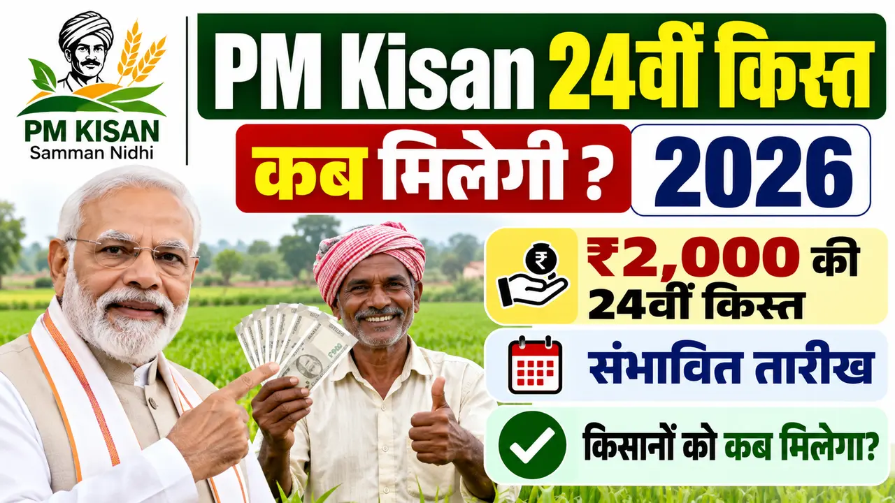 PM Kisan 24th Installment Date 2026