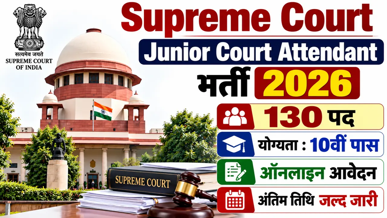 Supreme Court Junior Court Attendant Vacancy 2026